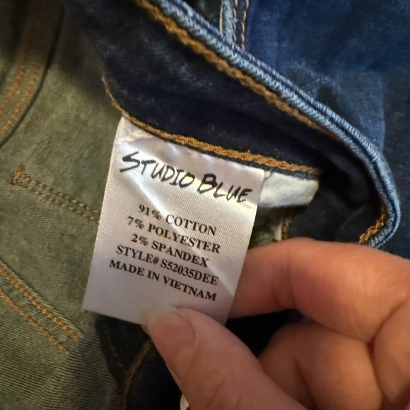 Studio Blue Skinny Jeans with Distressed Details - Picture 3 of 7